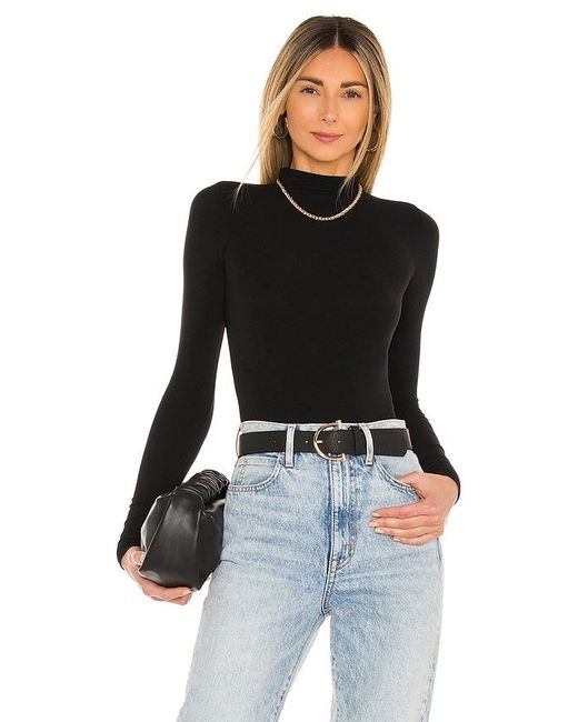 Commando Ballet Body Mockneck ボディスーツ Black