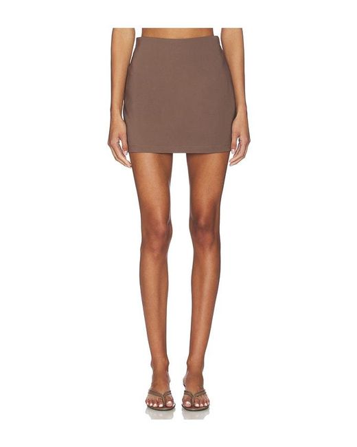 ALL THE WAYS Natural Breeta Mini Skirt Set