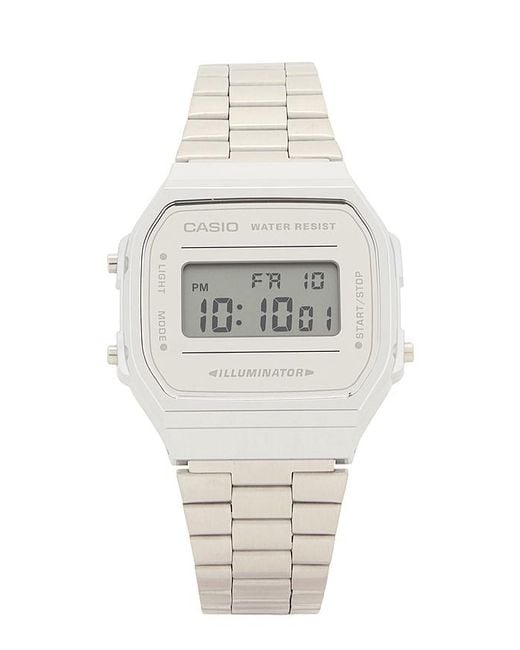 G-Shock White Vintage A168 Series Watch for men