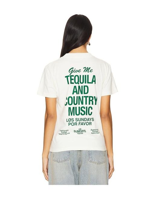 Los Sundays White The Tequila & Country Music Tee