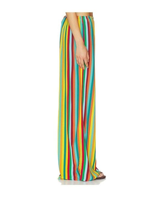 Simon Miller Green Nella Crepe Wide Leg Pant