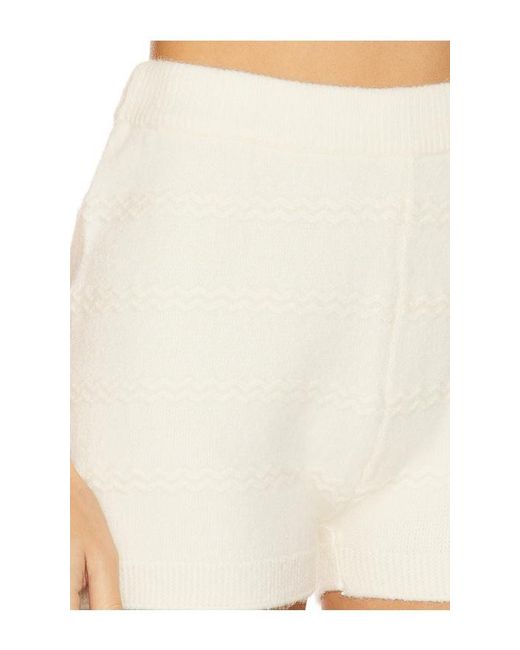 SHORT AGNES en Cream Line & Dot en coloris White