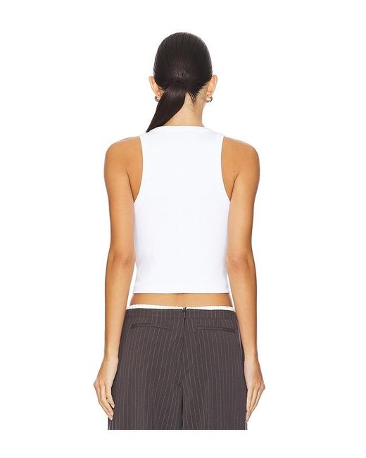 Sold Out NYC White The Cropped Not So Basic Tank