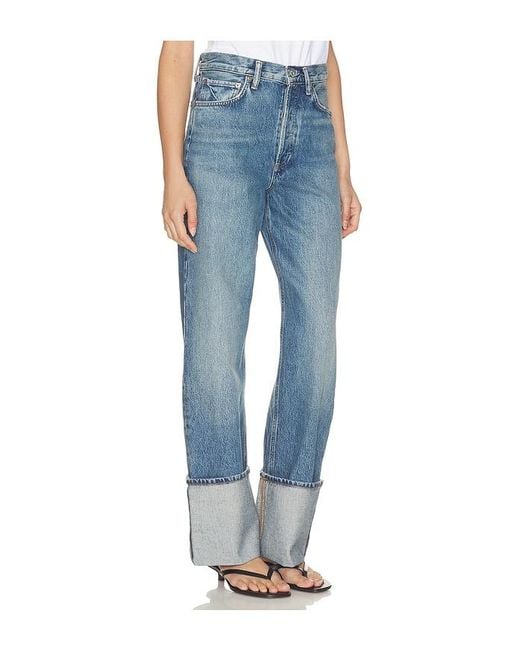Agolde Blue Big Cuff Jean