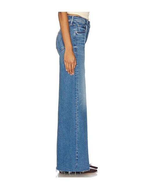 Mother Blue The Tomcat Swisher Sneak Fray Jeans