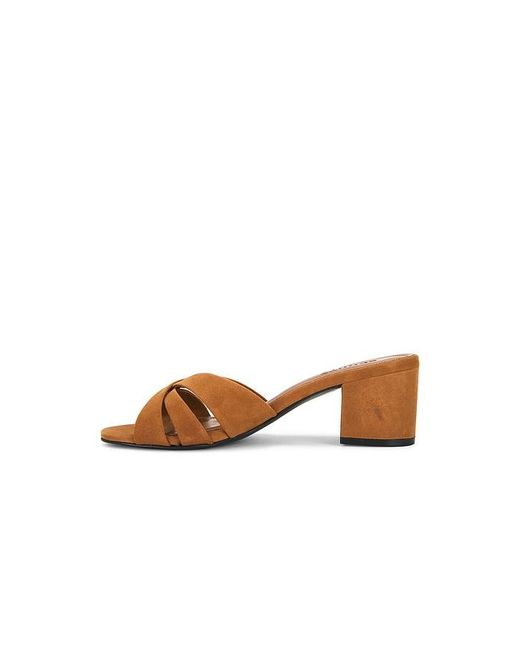 SCHUTZ SHOES Brown Keefa Block Mule