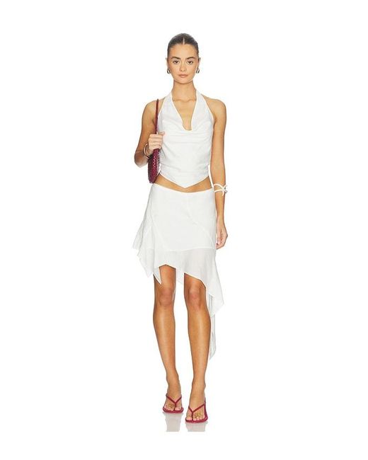 Nia White Melodia Skirt