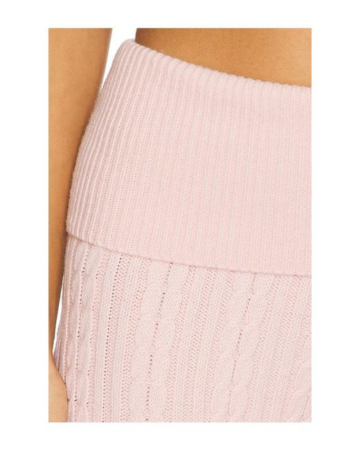 Lovers + Friends Pink Bessie Knit Pant