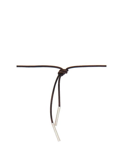 Loren Stewart Black Tumbled Shell On Cord