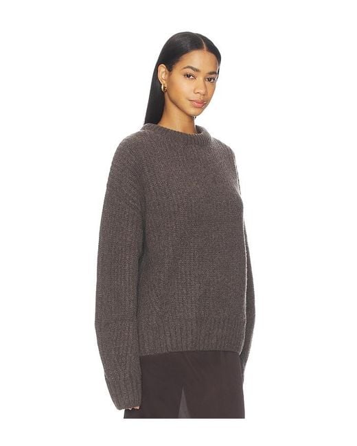 AYA MUSE Brown Crewneck Sweater