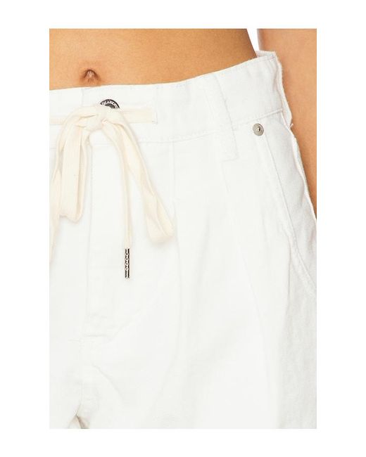 Blank NYC White Drawstring Short