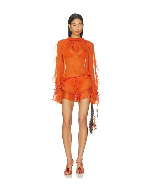 Shani Shemer Orange Jeanie Top