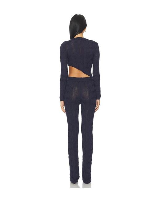 MORE TO COME Blue Cally Pant Set