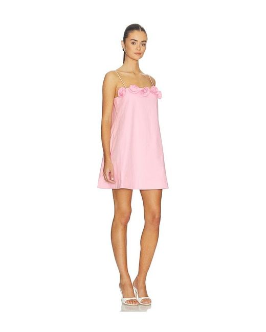 Caroline Constas Pink Vera Mini Dress