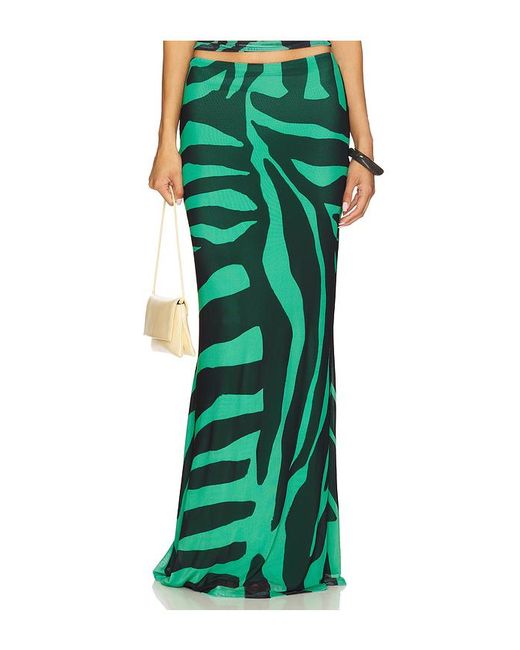 AFRM Green Tegan Skirt