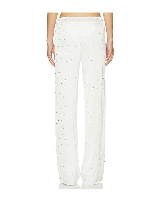 Oseree White Bridal O Gem Pants