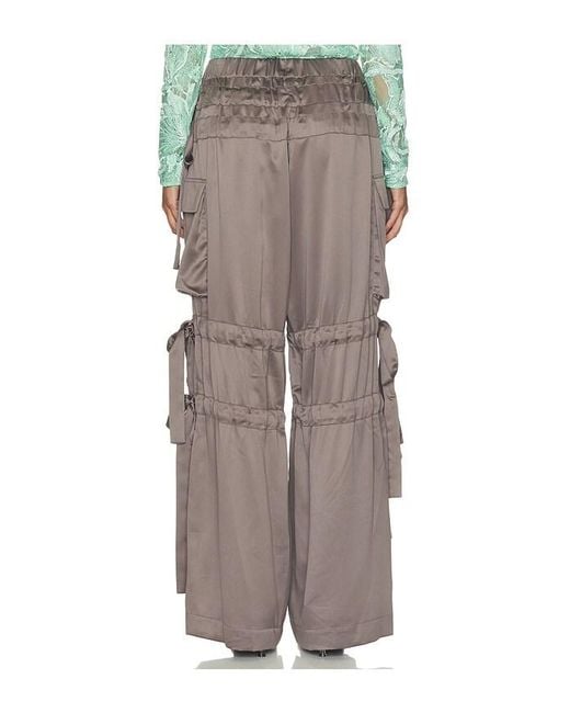AKNVAS Brown Odin Satin Trousers