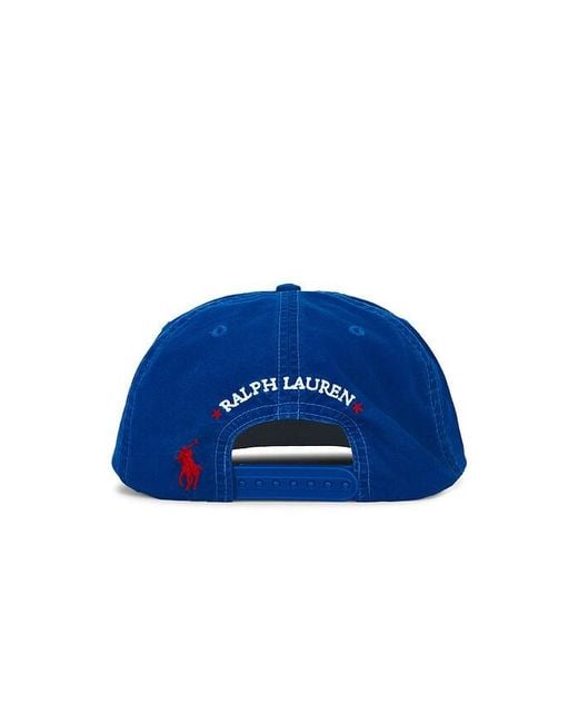 Polo Ralph Lauren Blue Vintage Sailing Team Trucker Cap for men