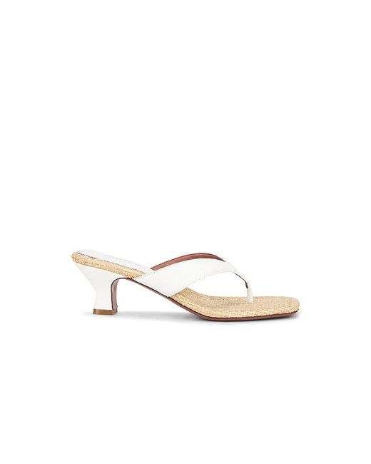 Paris Texas White Portofino Mule Sandal