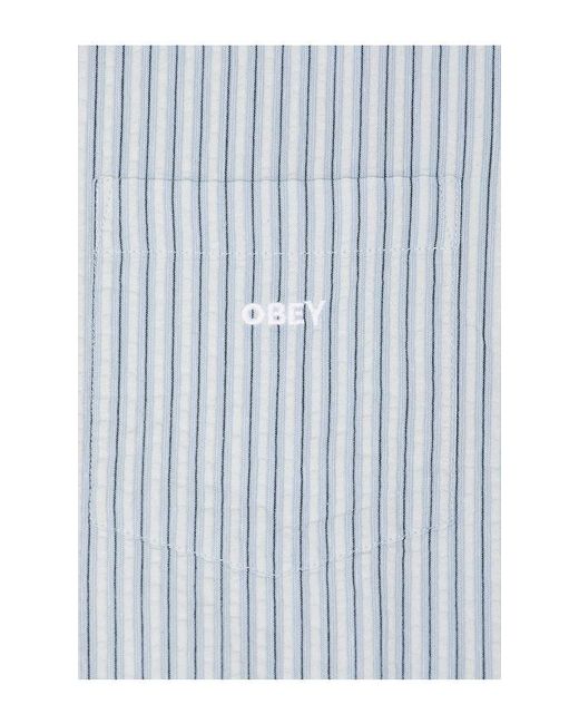 Obey White Alan Woven Shirt for men