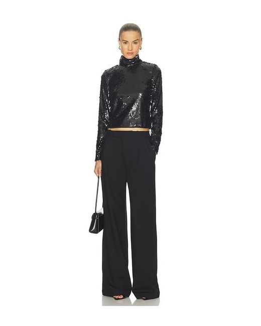 Rag & Bone Black Lucy Sequin Turtleneck