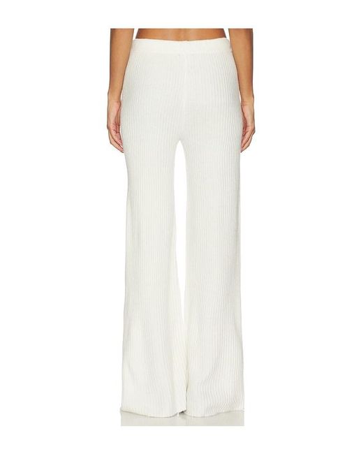 Bobi White Wide Leg Pant
