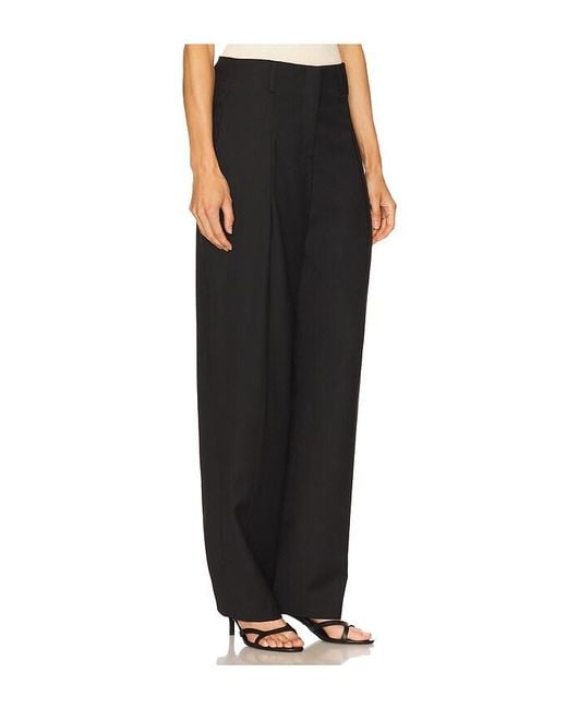 AYA MUSE Black Side Seam Trousers