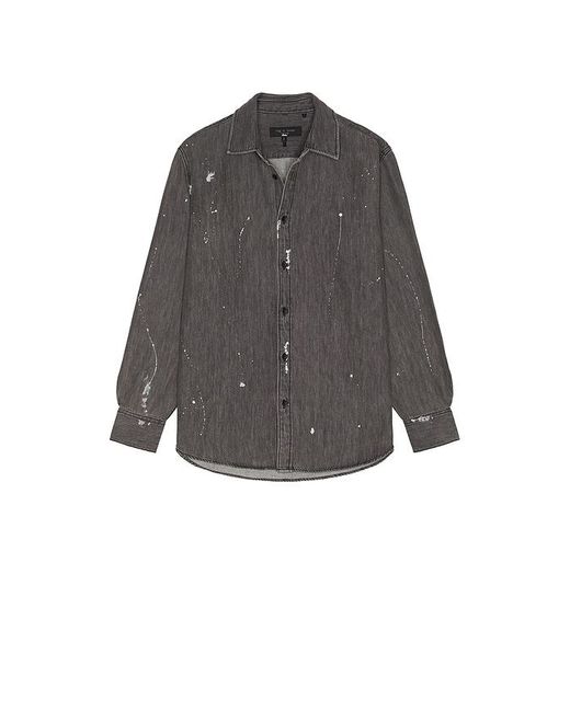 Rag & Bone Black Denim Matthew Shirt for men