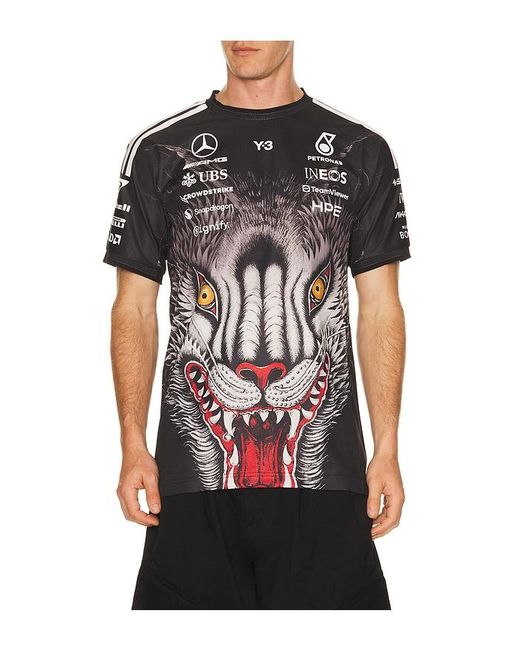 Y-3 Black X F1 Drvr Jersey for men
