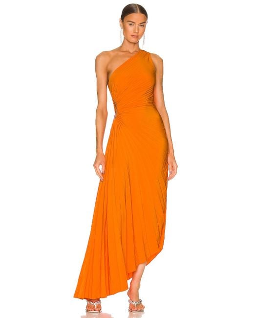 A.L.C. Orange Delfina Dress