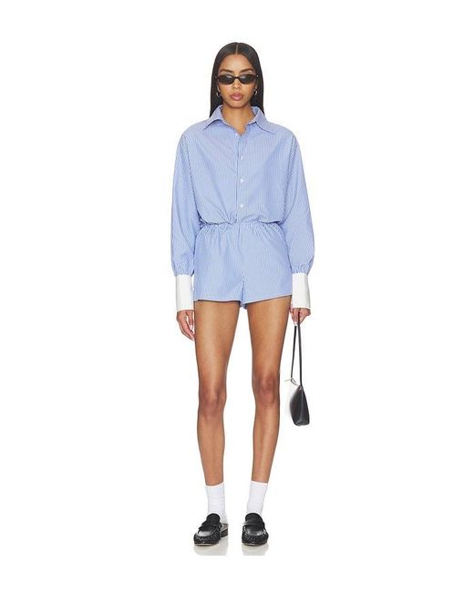 ALL THE WAYS Blue Lucinda Button Down Top