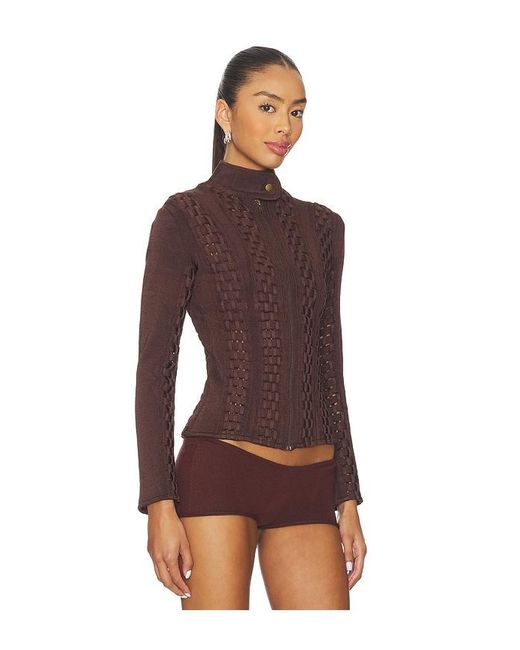 Isa Boulder Red Threadline Jacket