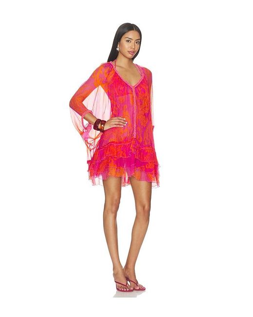 Poupette Red Nava Poncho