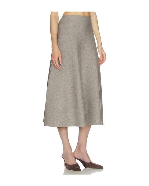 Helsa Gray Xanthe Knit Skirt