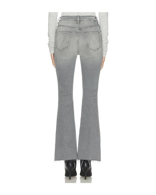 Mother Gray High Waisted Weekend Fray Jeans