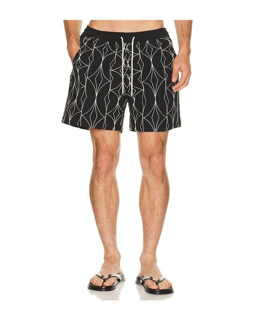 Oas Black Arko Swim Shorts for men