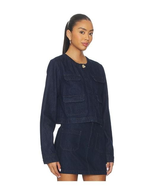 FAVORITE DAUGHTER Blue Denim Emily Jacket