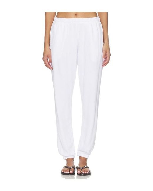 Michael Lauren White Viper Sweatpant With Side Pocket