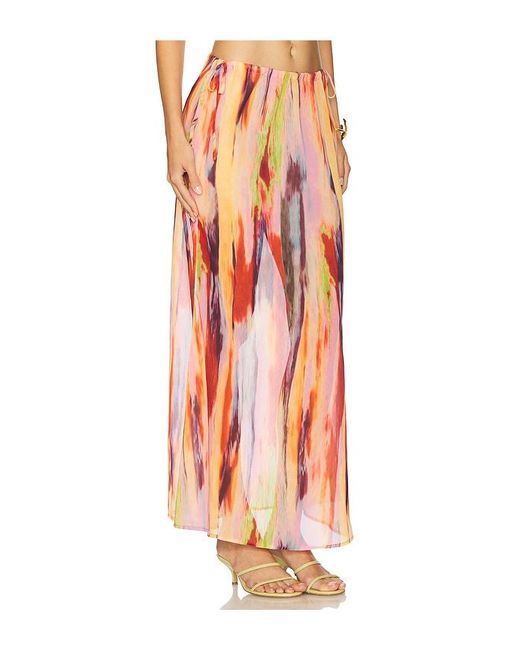 SNDY'S Orange St. Barts Maxi Skirt