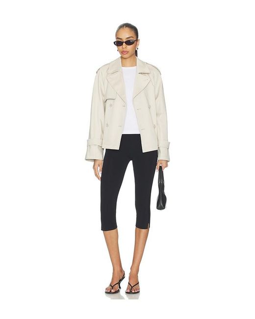 SOIA & KYO Natural Juliette Short Trench Coat