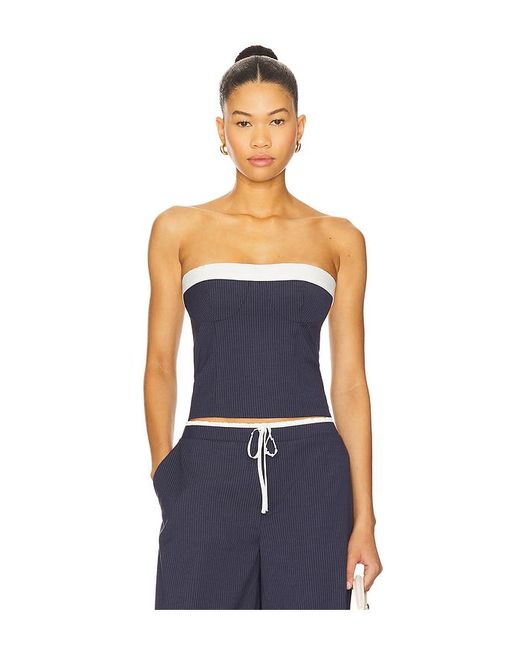 Lovers + Friends Blue Ashley Top