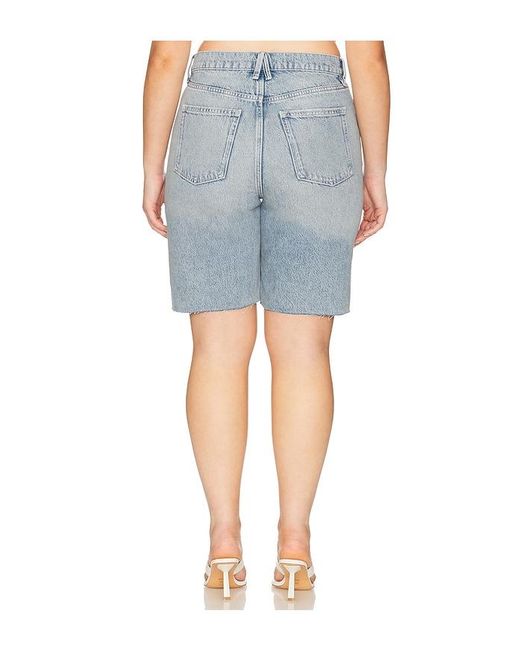 GOOD AMERICAN Blue Good Standard Bermuda Shorts