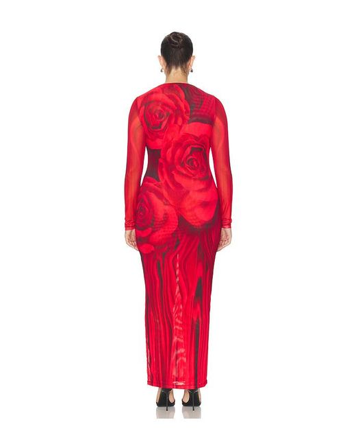 AFRM Red Phyll Midi Dress