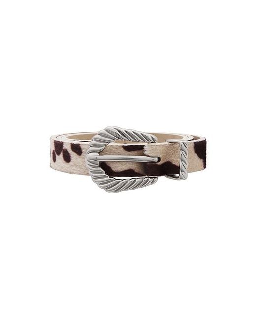 petit moments Natural Slim Modern Faux Fur Rodeo Belt