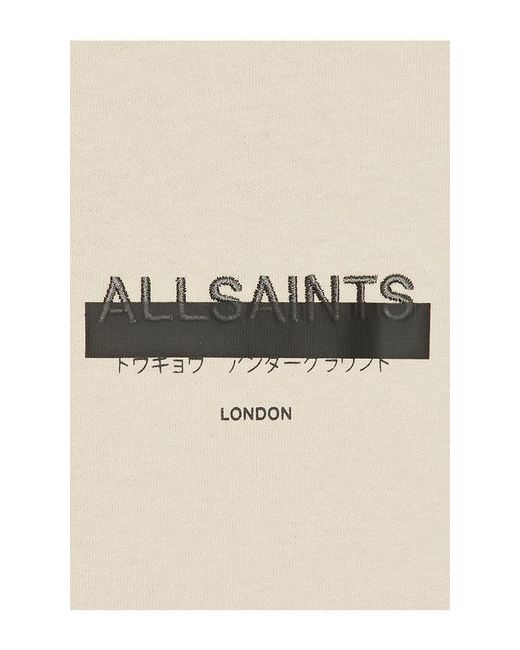 AllSaints Natural Redact Crew Neck Tee for men