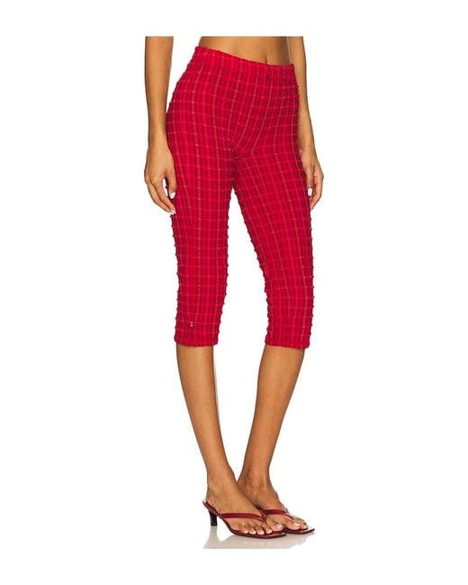 Peachy Den Red The Cindy Capris