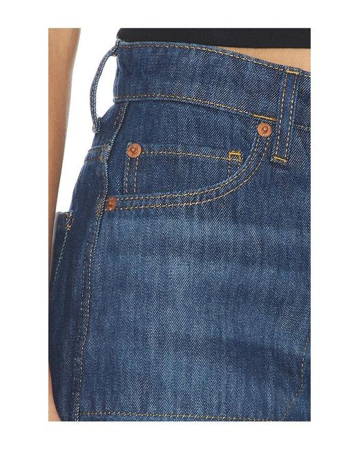 Re/done Blue The Rewind Barrel Jean