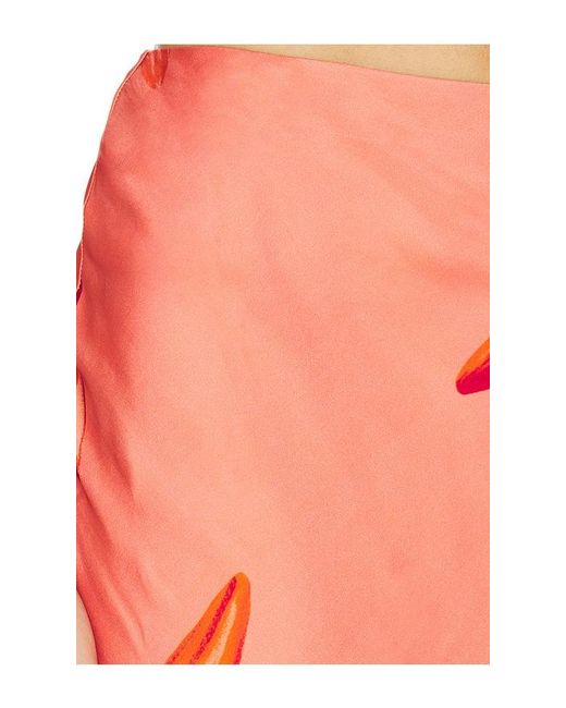 Rococo Sand Red Maxi Skirt