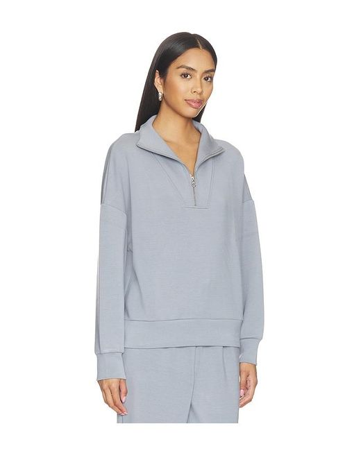 Varley Blue Hawley Half Zip Sweat
