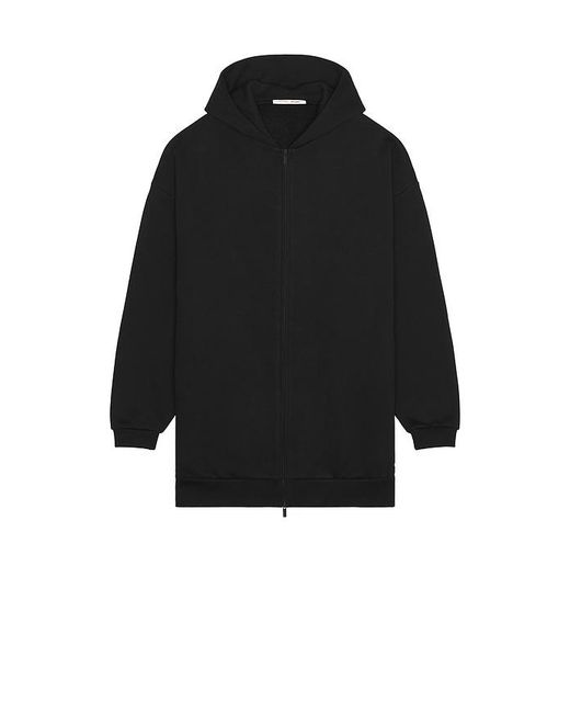 Fear Of God Black Property Lounge Long Zip Hoodie for men